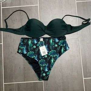 Cupshe new with tags high-wasted bikini